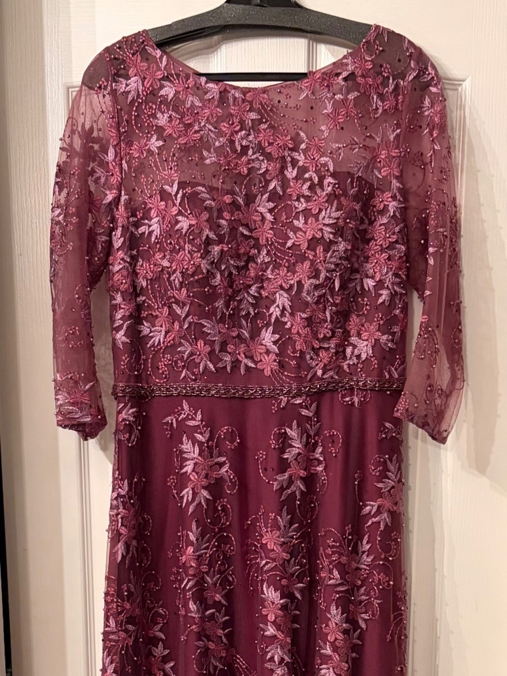 Mother of Bride dress- wine color